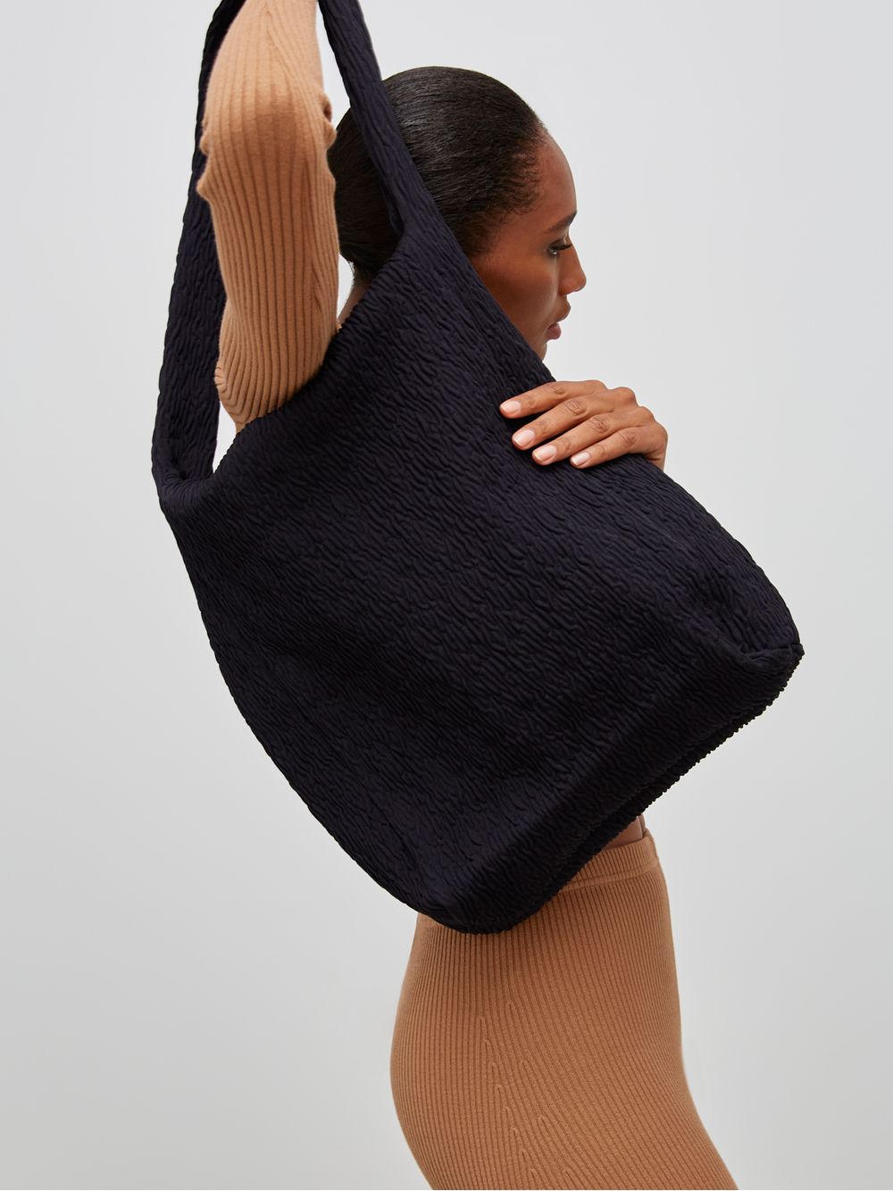 Anselmi — Bolsa Tricot Anselmi Preto