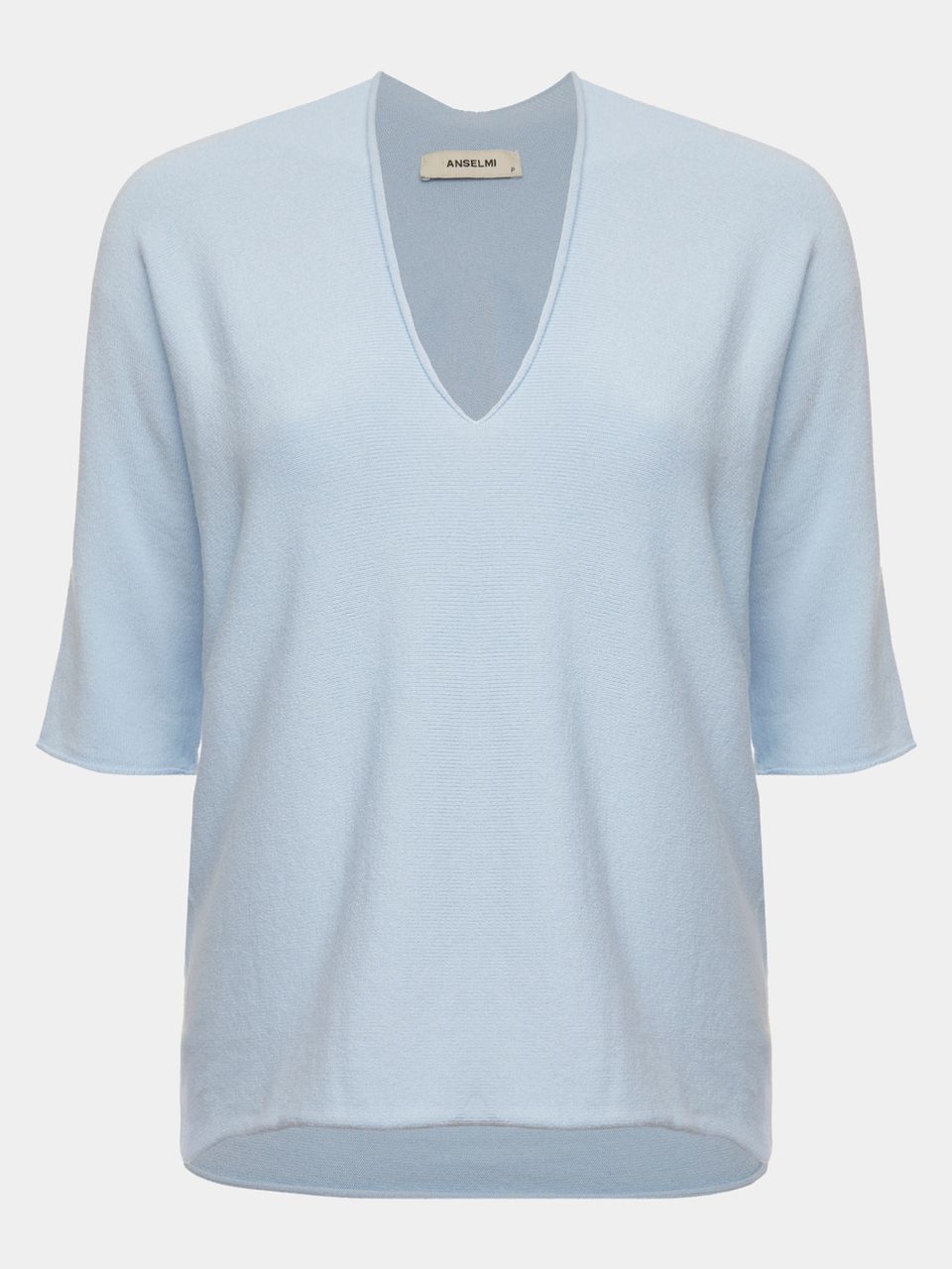 Blusa 3d Mangas Curtas Azul Celeste
