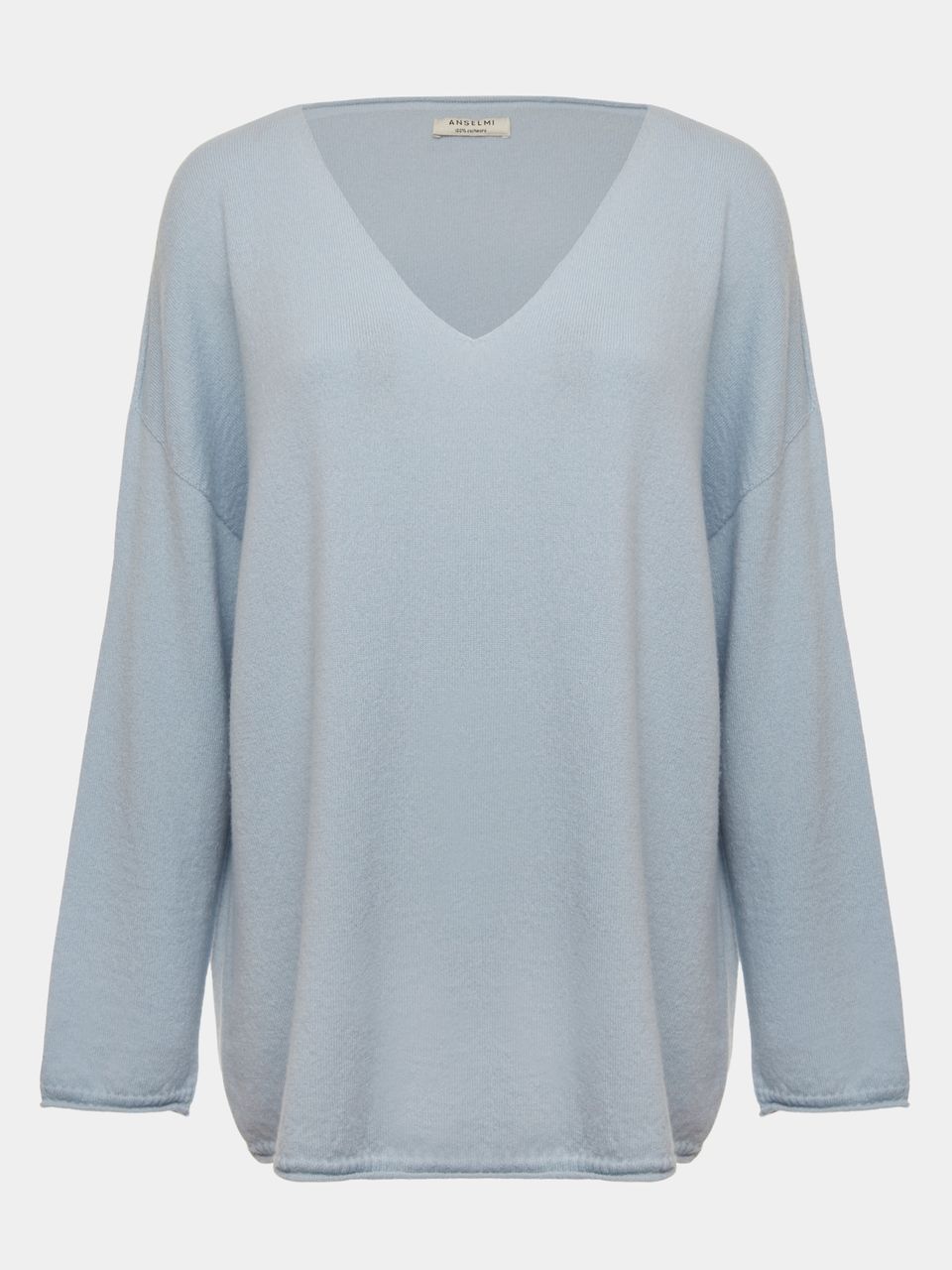 Blusa Anselmi 100% Cashmere Azul Celeste