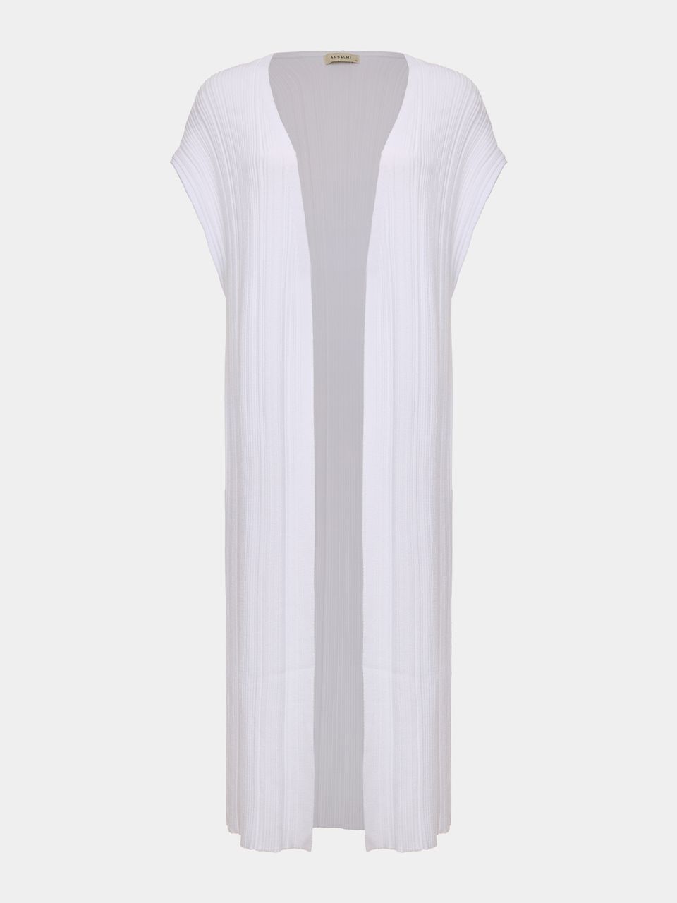 Maxi Colete Plissado Branco