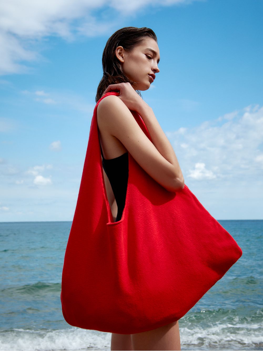 Anselmi — Bolsa Tricot Vermelho