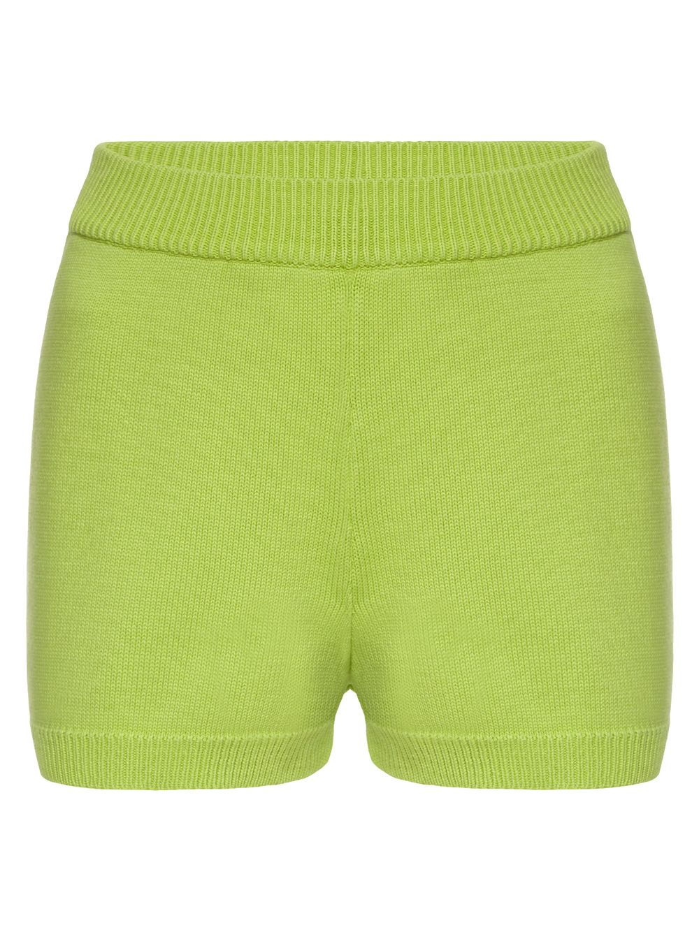 Anselmi — Short Curto em Tricô Verde Lima