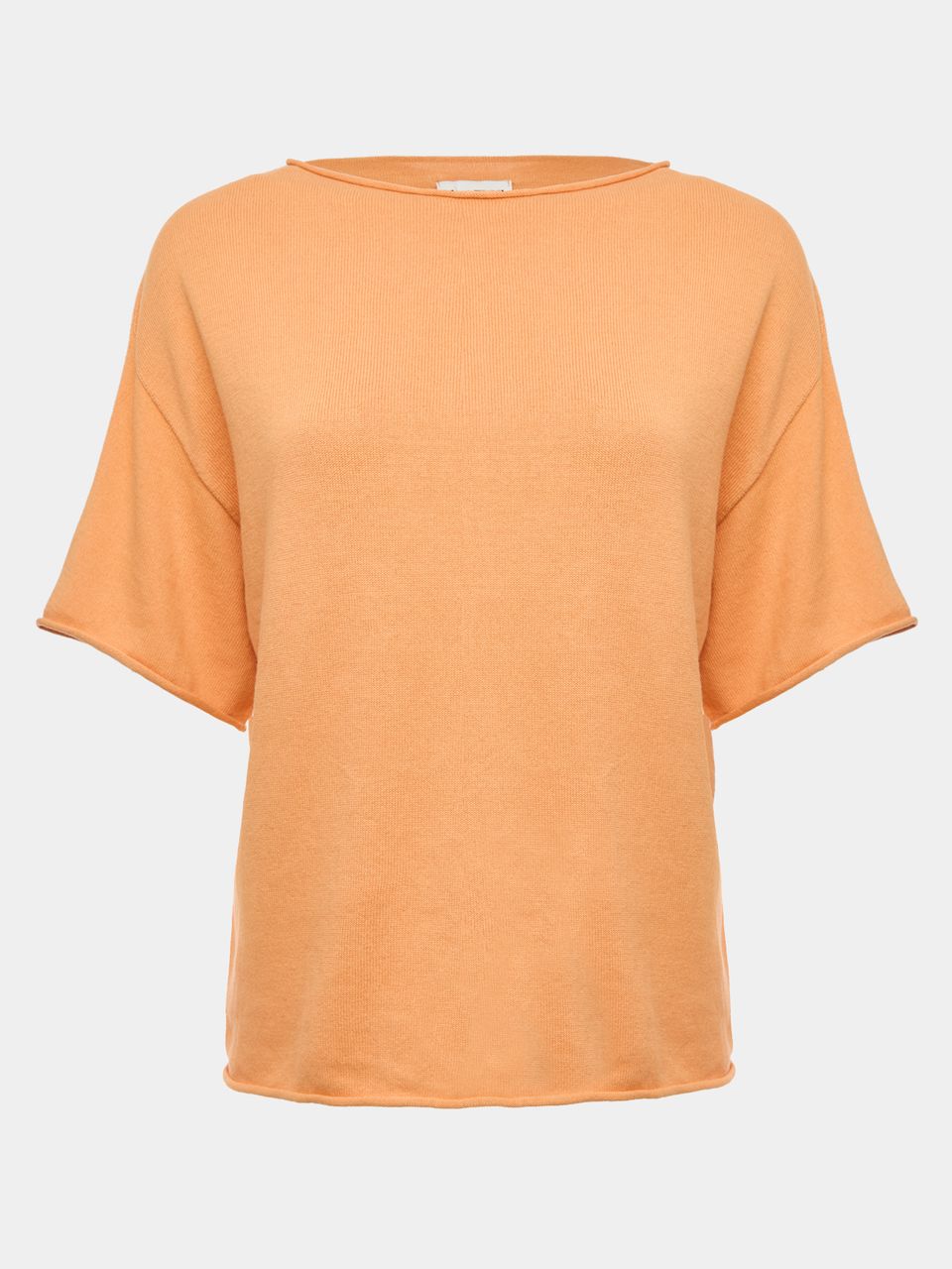 Blusa Básica Decote Canoa Pessego
