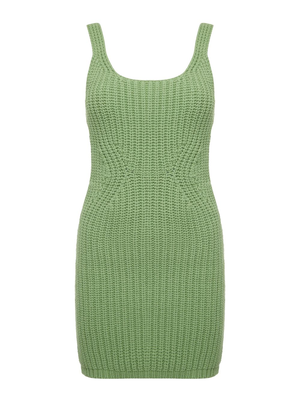 Anselmi — Vestido Mini Ponto Pérola Verde
