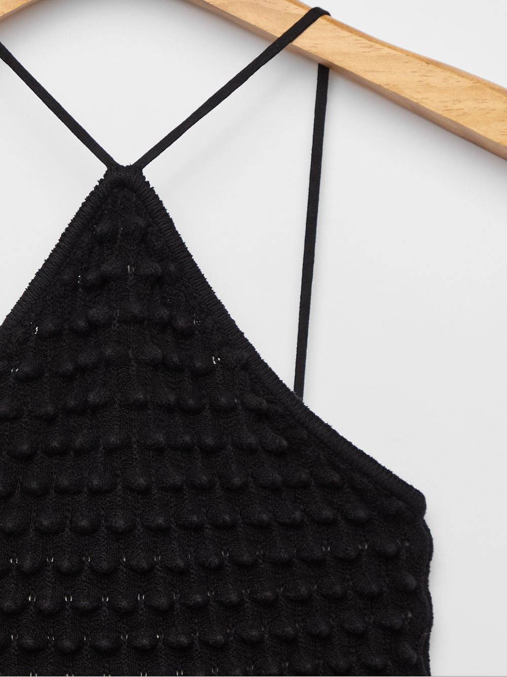 Anselmi — Vestido Cruzado Colméia Preto