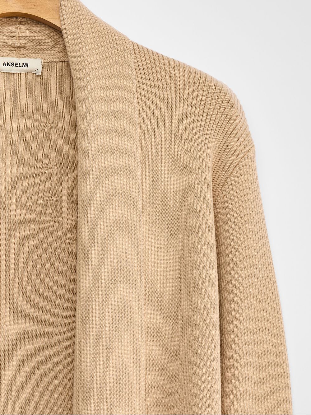 Anselmi — Cardigan Alongado com Fendas Castor