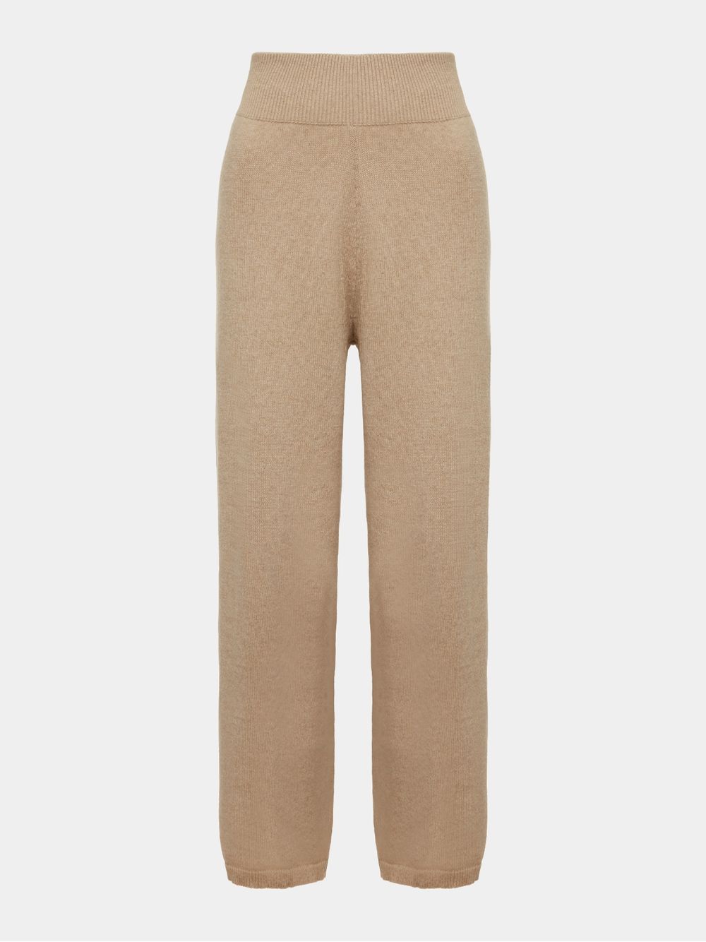 Anselmi — Calça Reta 100% Cashmere Bege