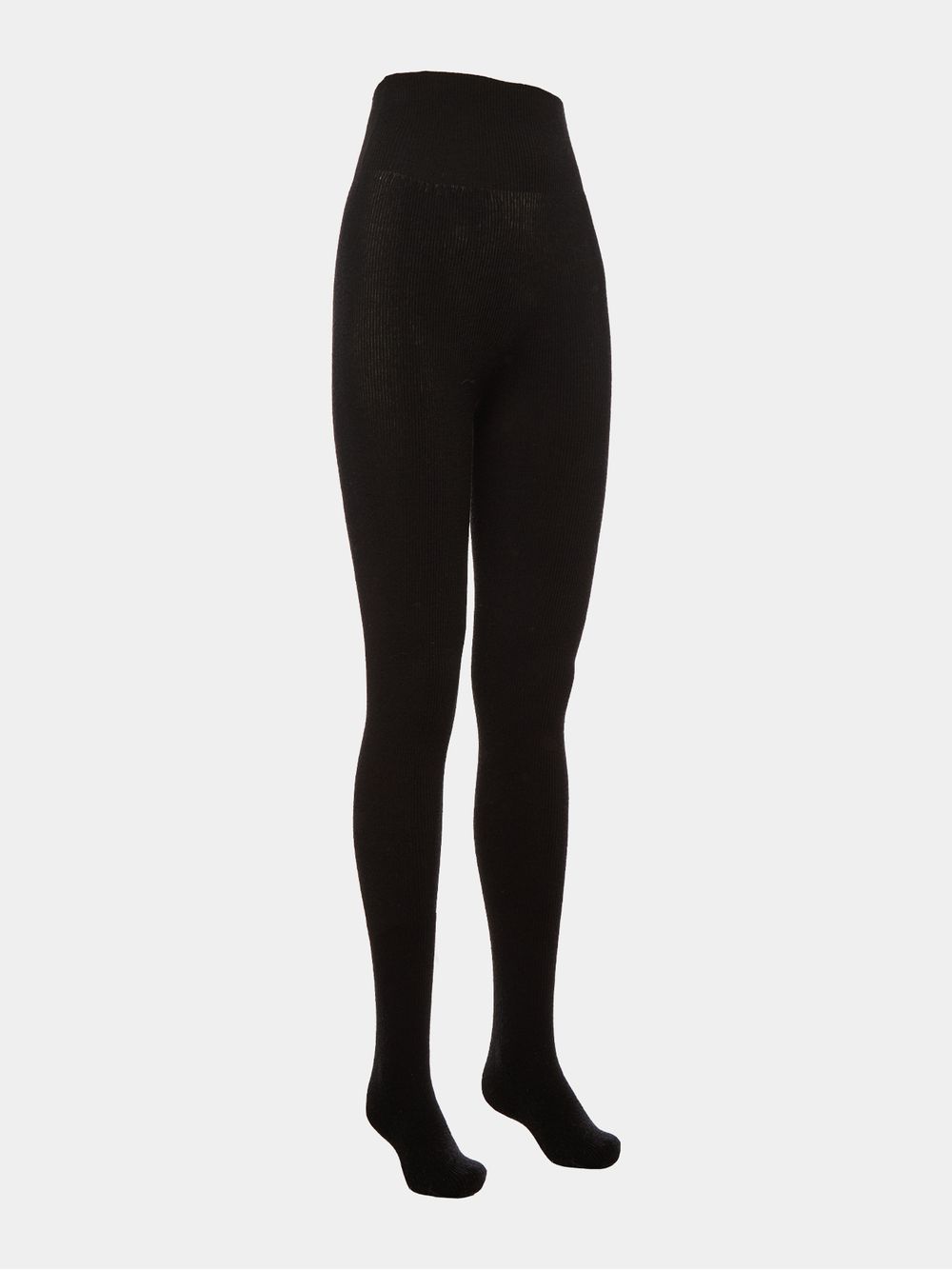 Anselmi — Meia-Calça em Lã Merino Preto