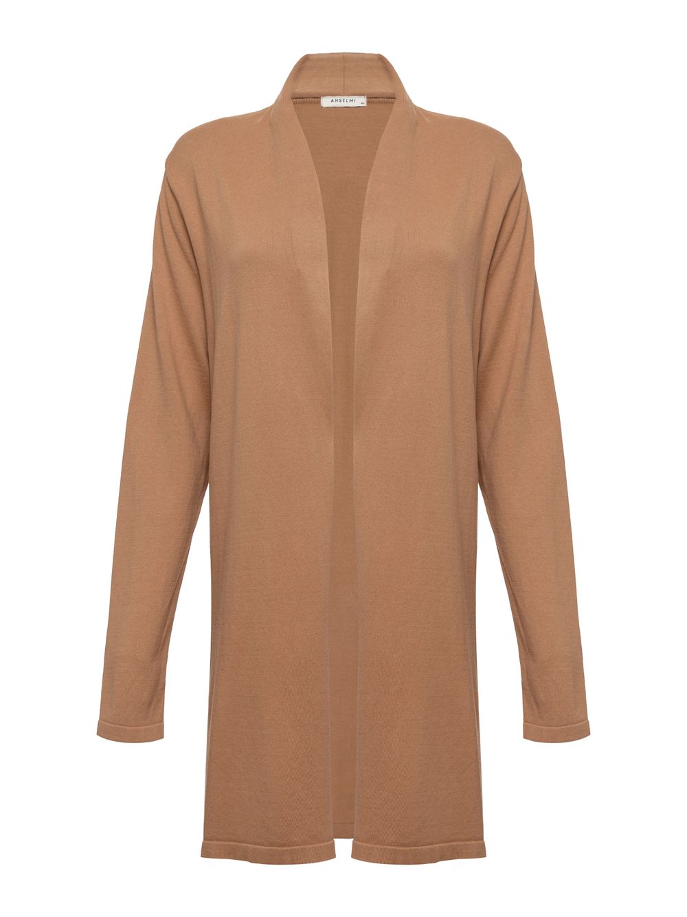 Anselmi — Cardigan Minimal Alongado Camelo