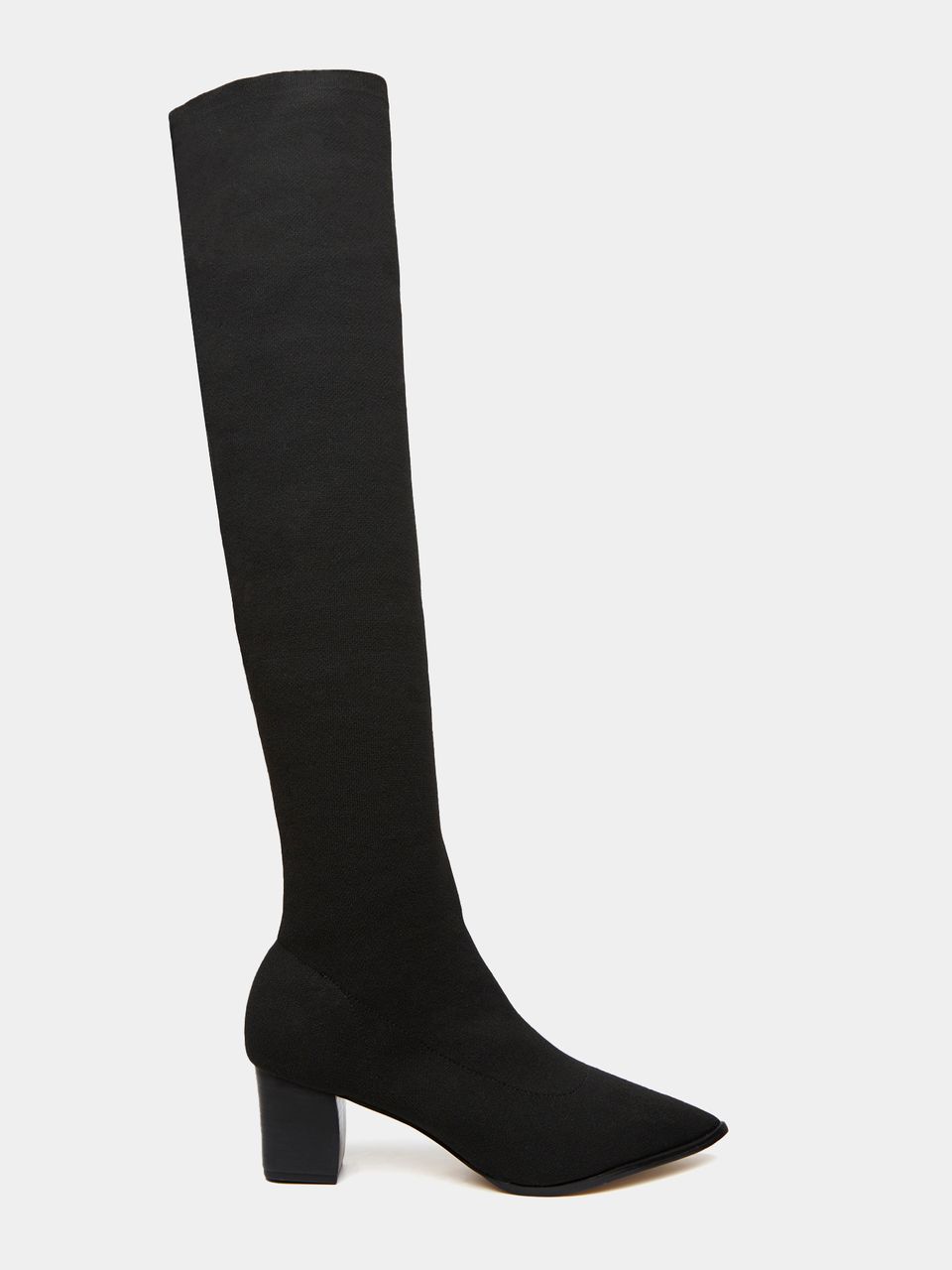 Bota Over em Tricot Preto