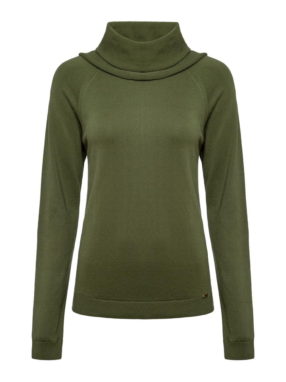 Anselmi — Blusa Básica com Gola Alta Matcha