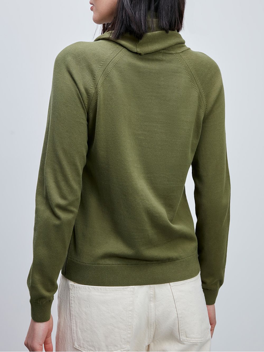 Anselmi — Blusa Básica com Gola Alta Matcha