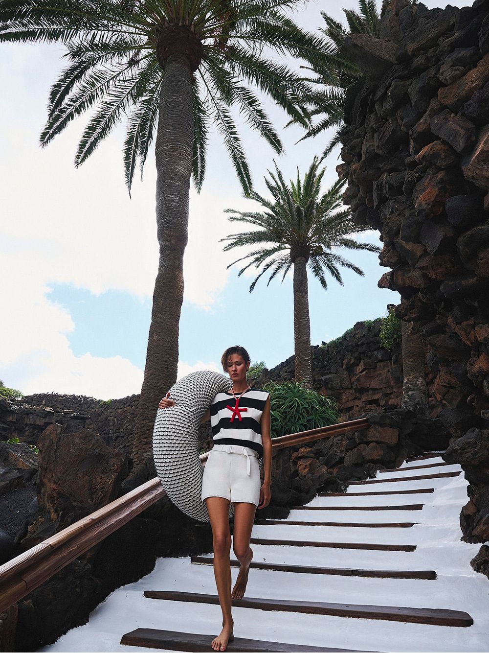 Anselmi — Short com Cinto Off White