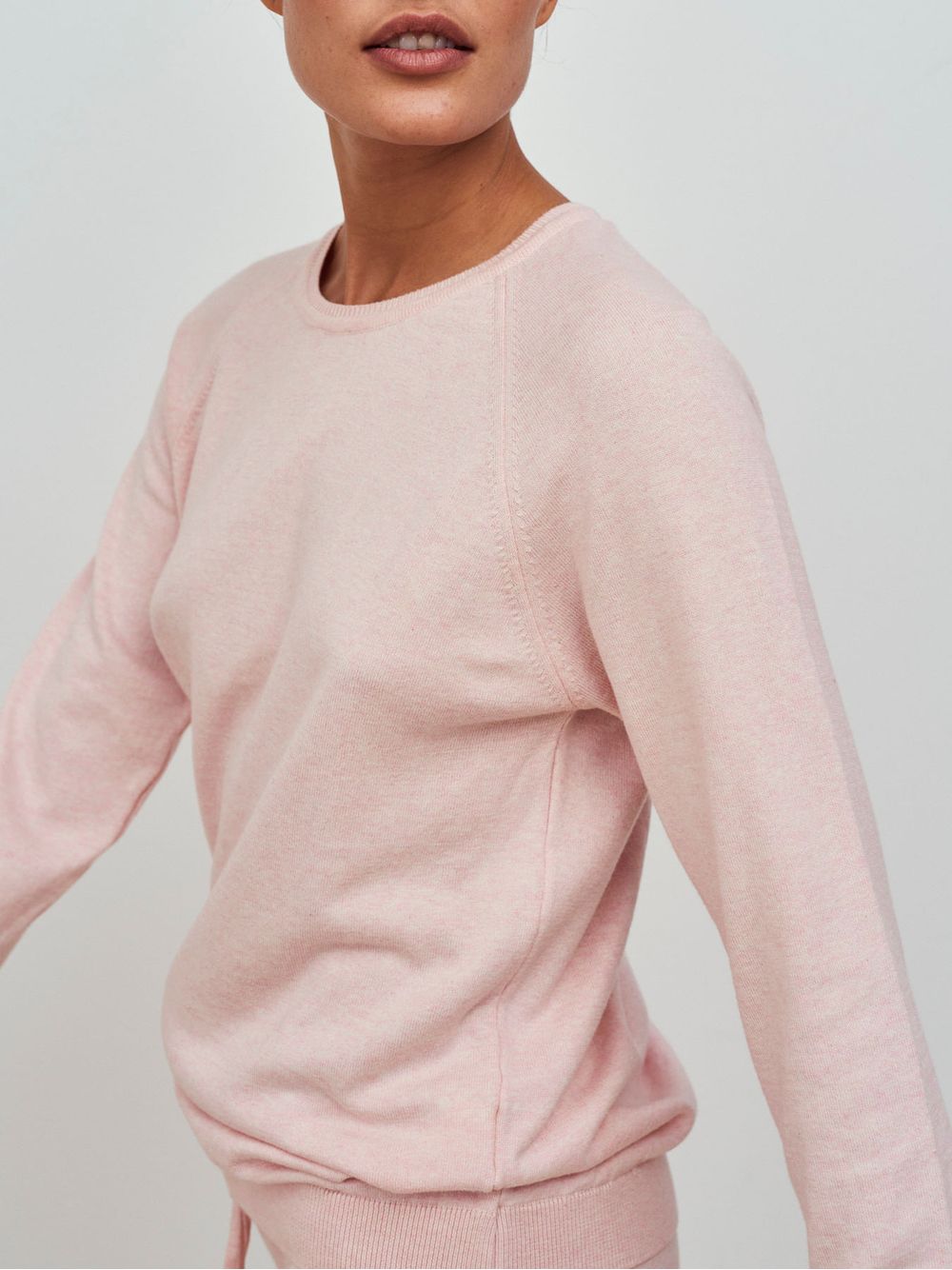 Anselmi — Suéter Básico Gola Redonda Rosa