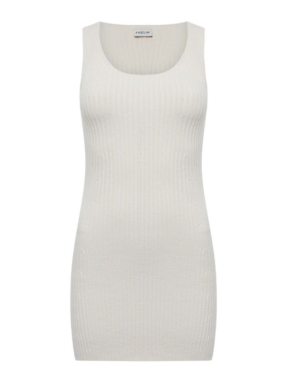 Anselmi — Vestido Mini Com Decote em U Cru