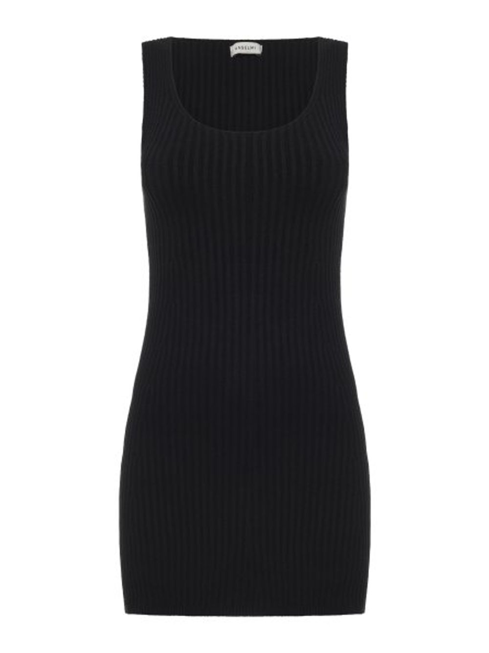 Anselmi — Vestido Mini Com Decote em U Preto