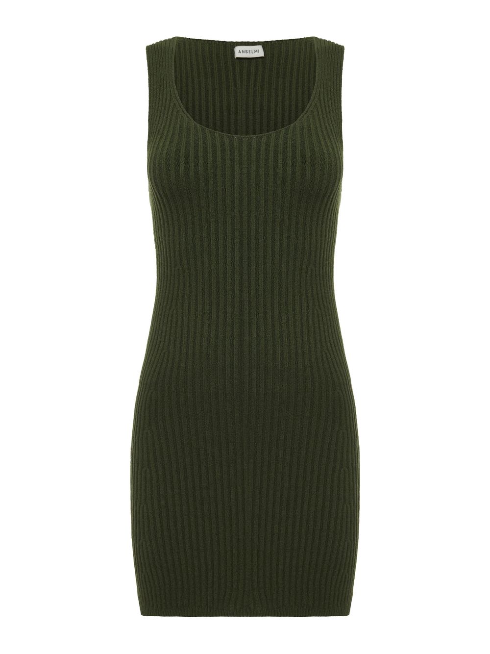 Anselmi — Vestido Mini Com Decote em U Matcha