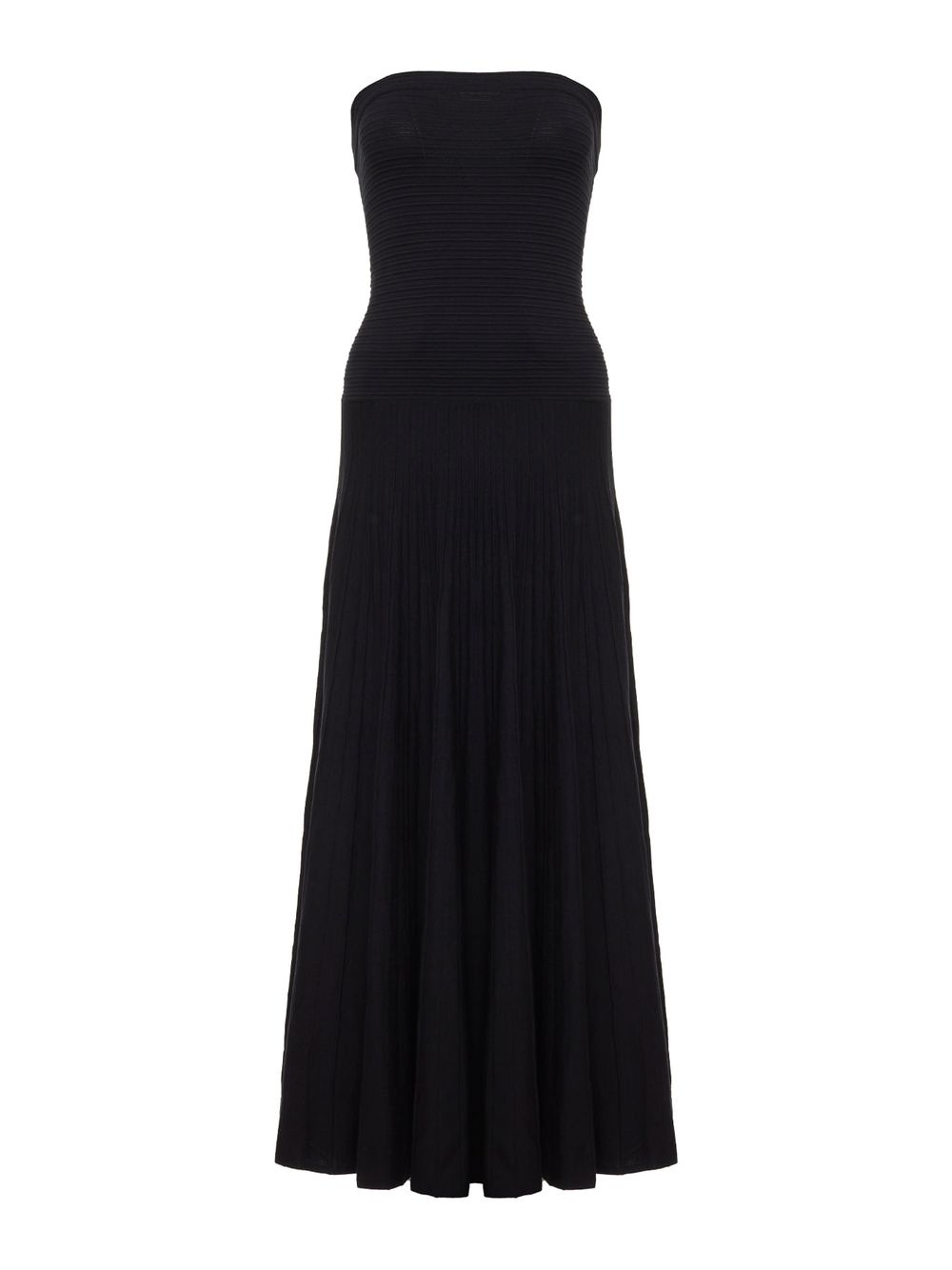 Anselmi — Vestido Sem Mangas Evasê Preto