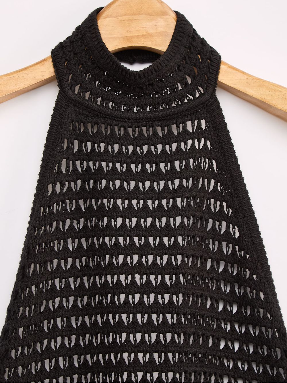 Anselmi — Vestido Longo Rede Preto