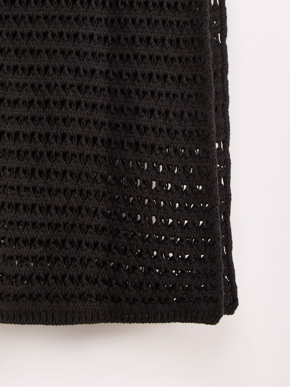 Anselmi — Vestido Longo Rede Preto