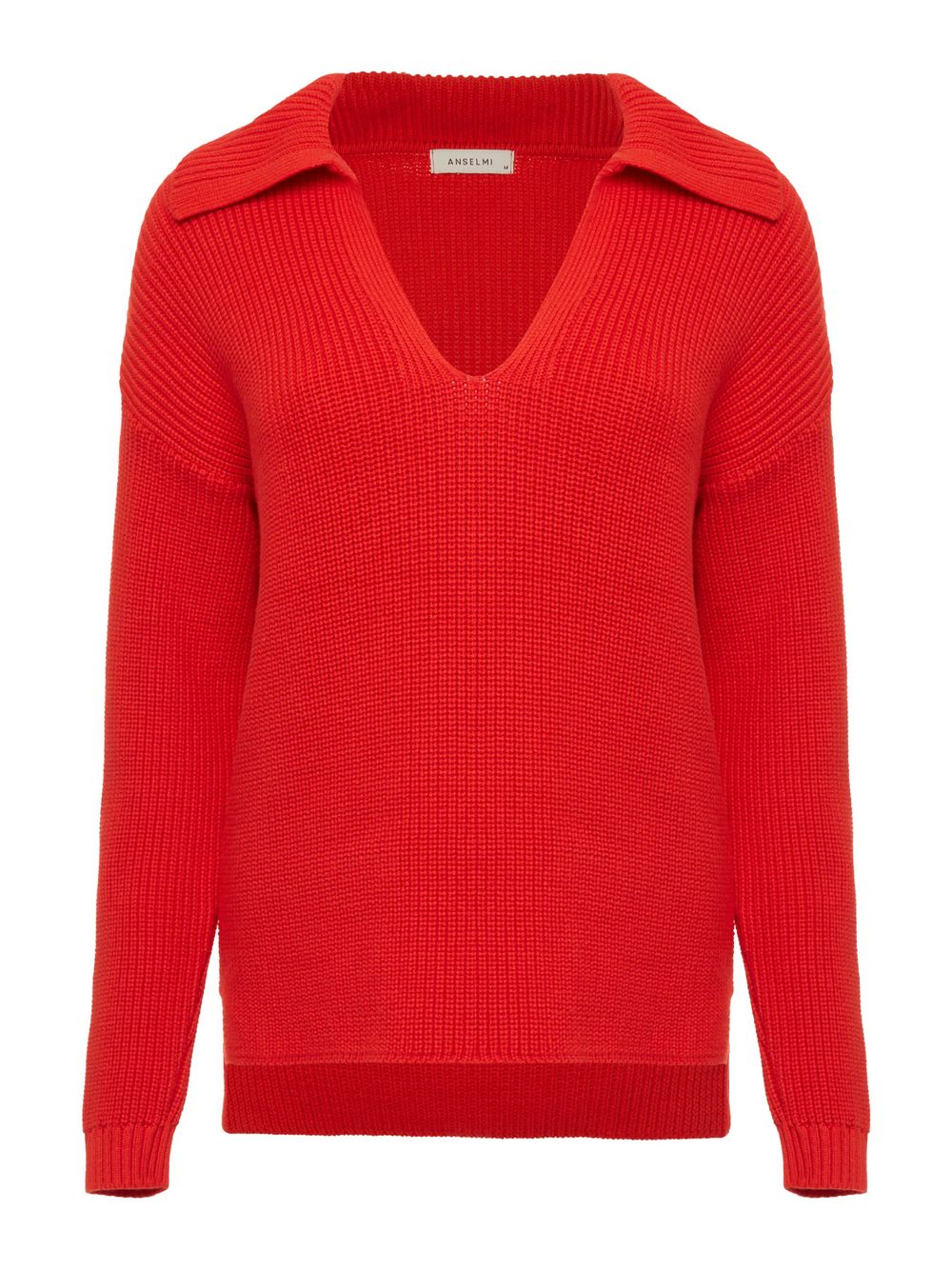 Anselmi — Blusa Gola Polo Lisa Vermelho