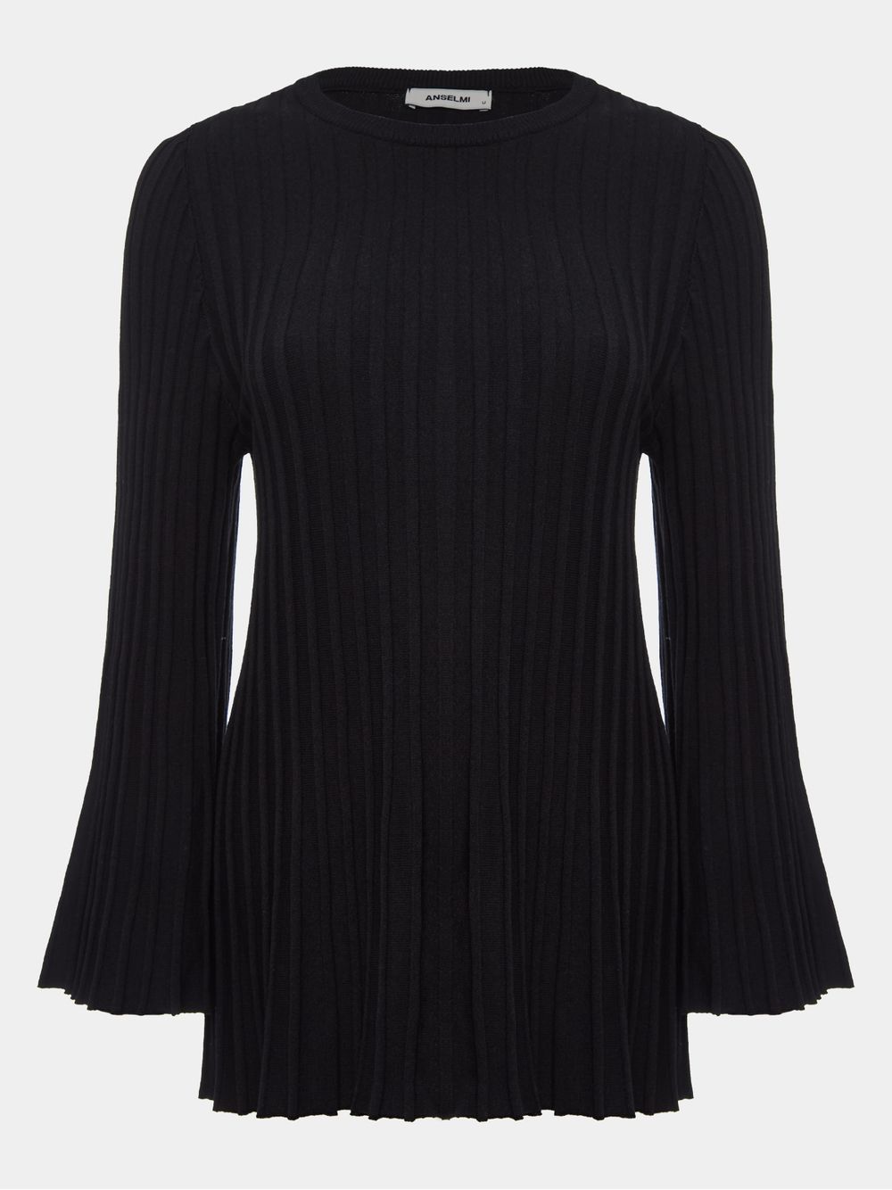 Anselmi — Blusa Sino Canelada Preto