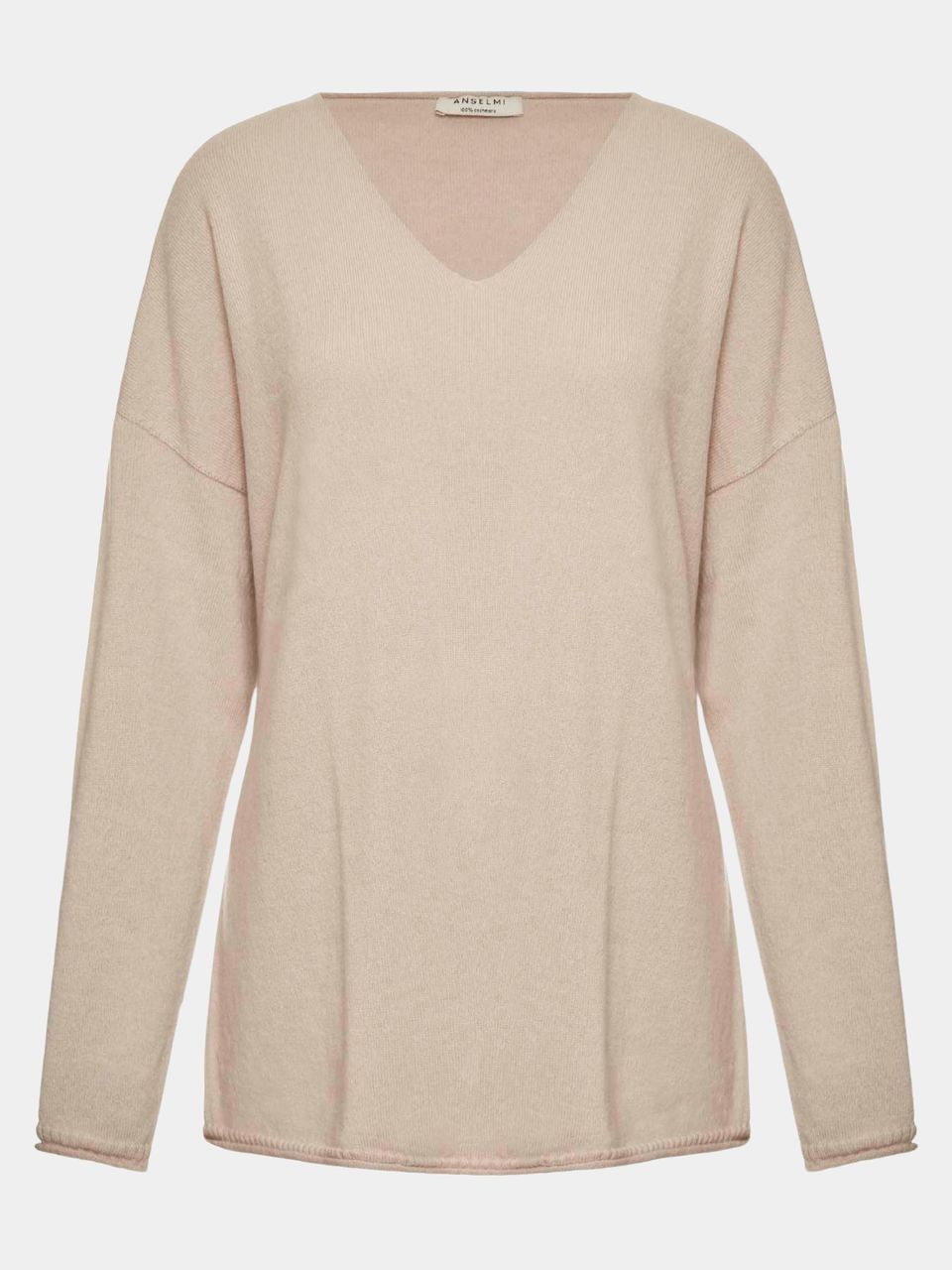 Blusa Anselmi 100% Cashmere Bege