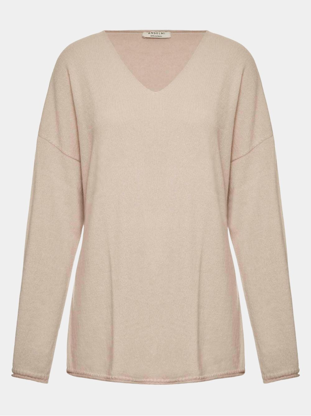 Anselmi — Blusa Anselmi 100% Cashmere Bege