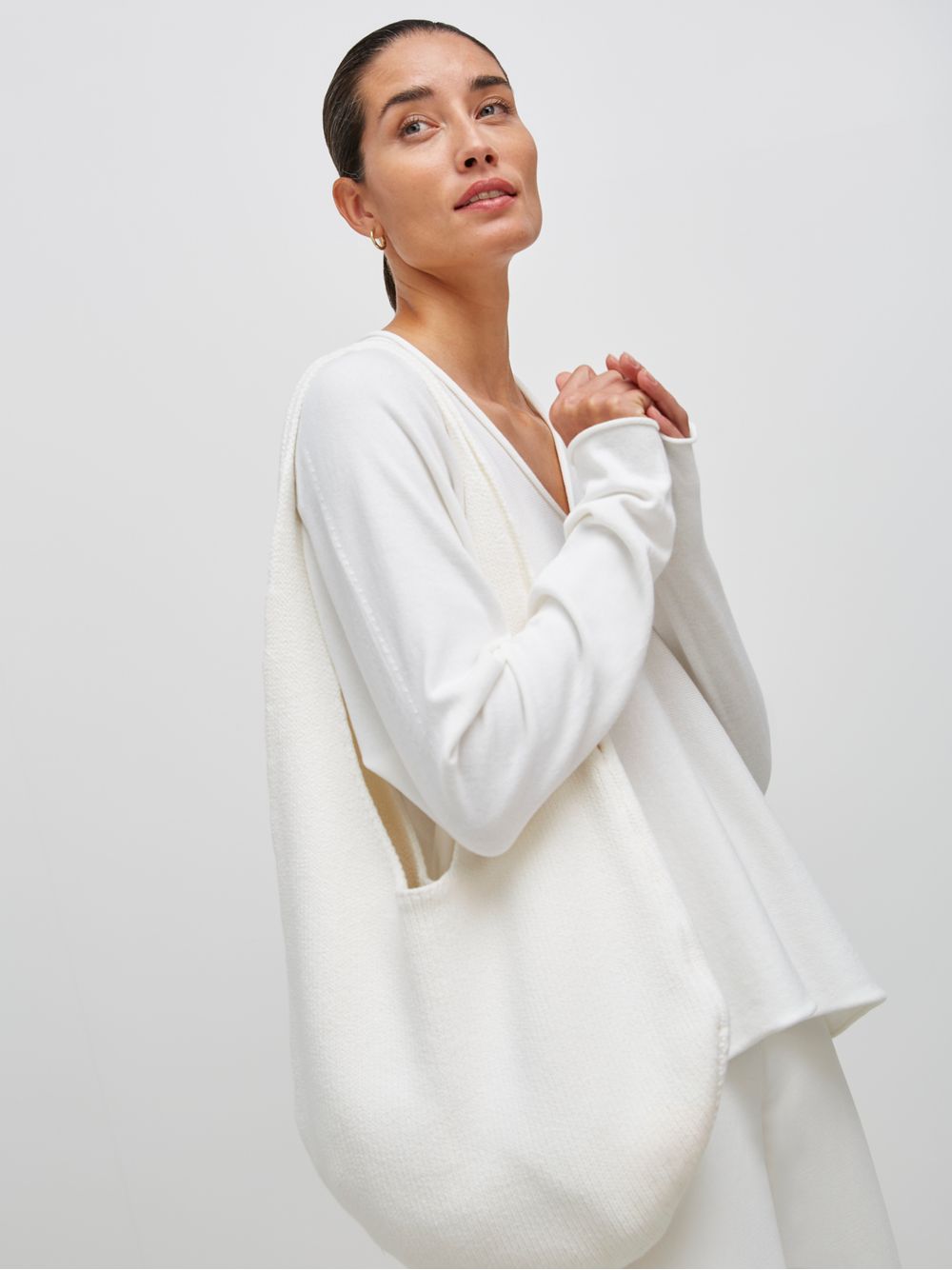 Anselmi — Bolsa Tricot Off White