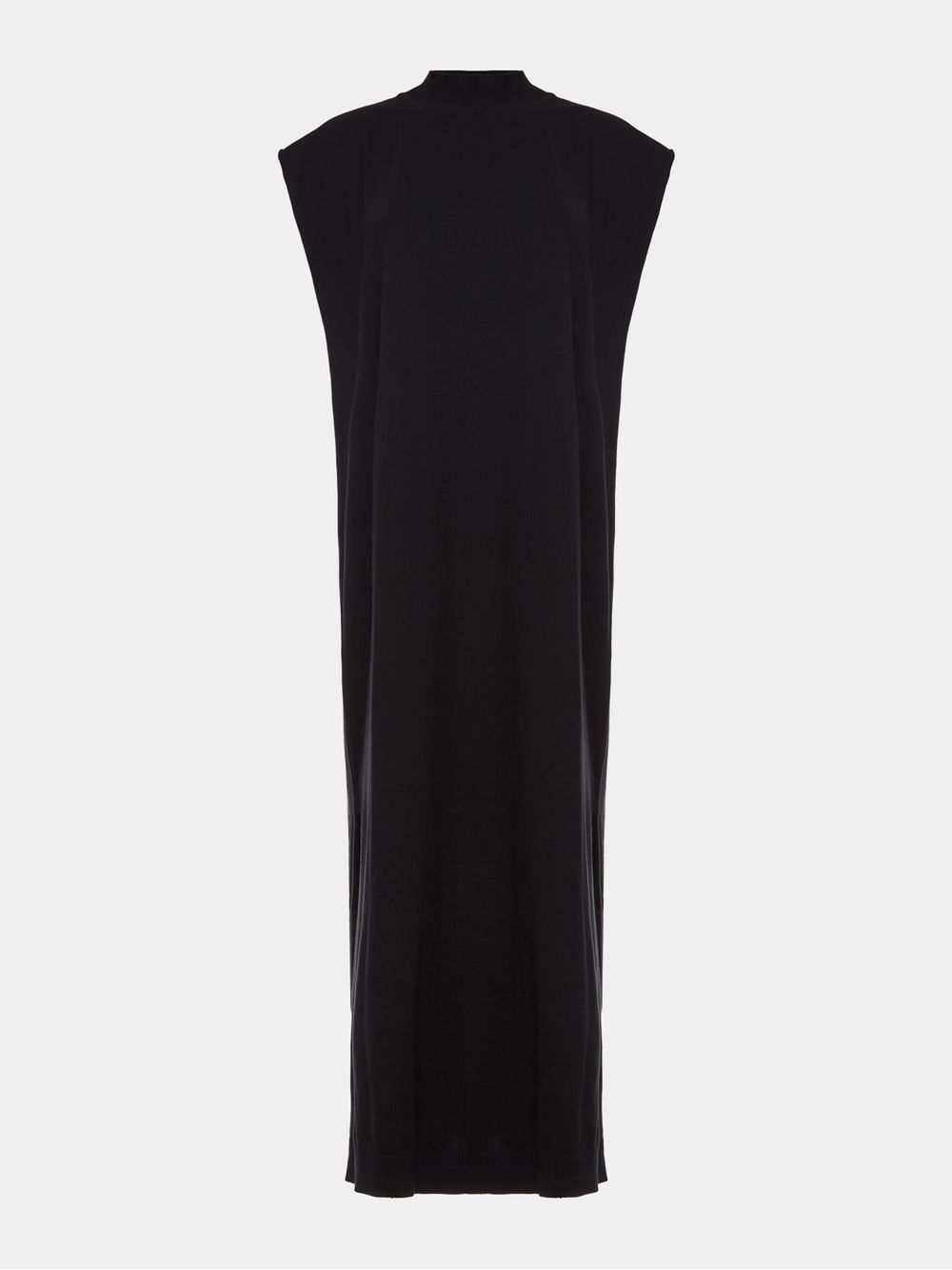 Anselmi — Vestido Longo sem Manga Preto