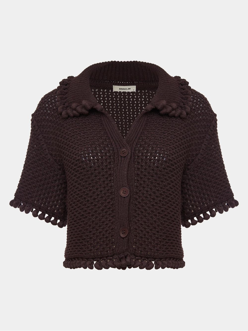 Anselmi — Camisa Curta Blimblom Chocolate