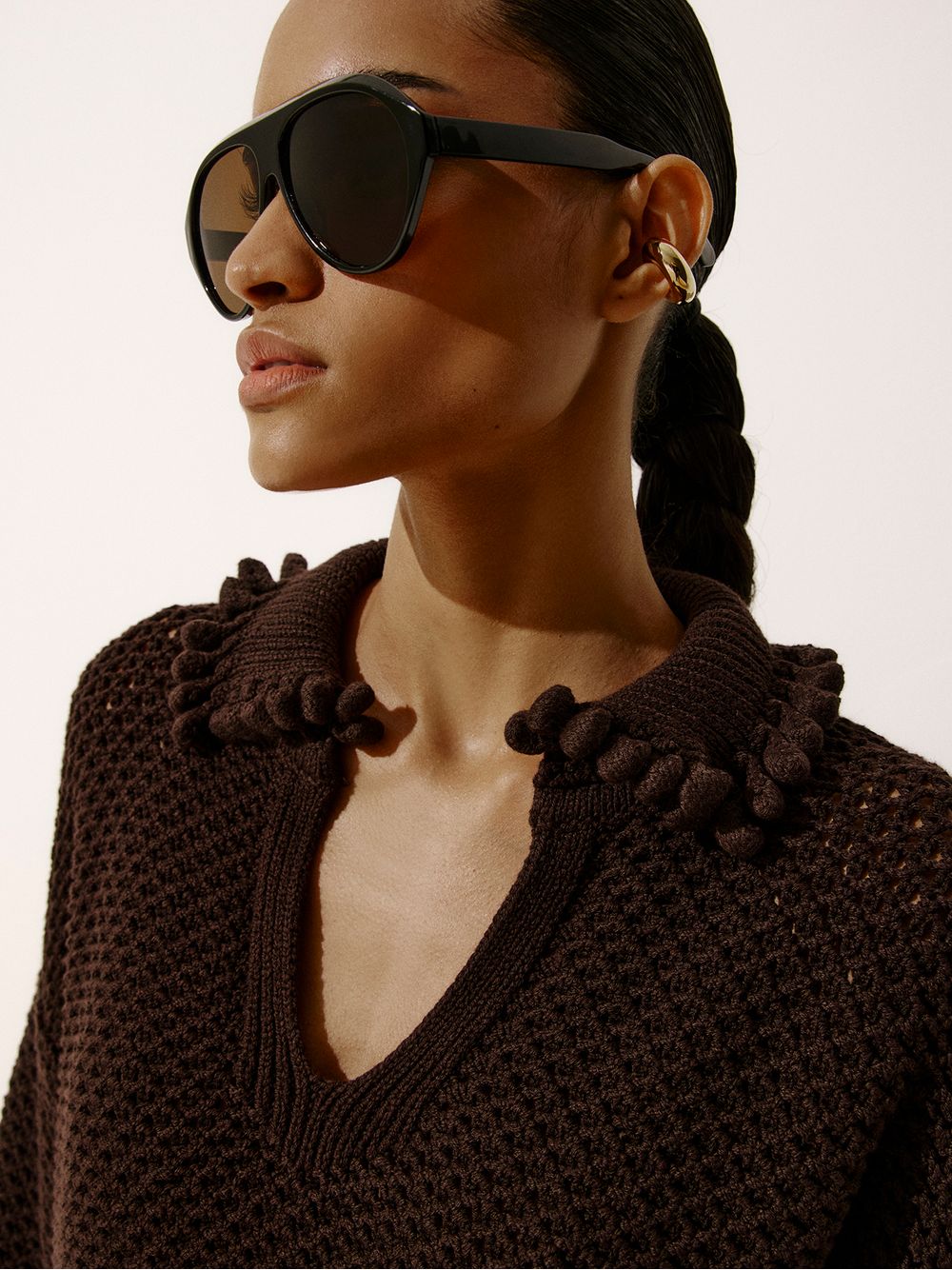 Anselmi — Blusa Polo Blimblom Chocolate