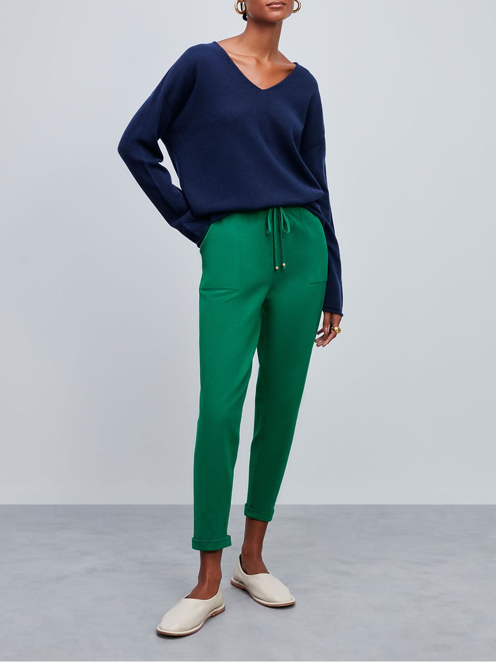 Anselmi — Blusa Anselmi 100% Cashmere Azul Marinho