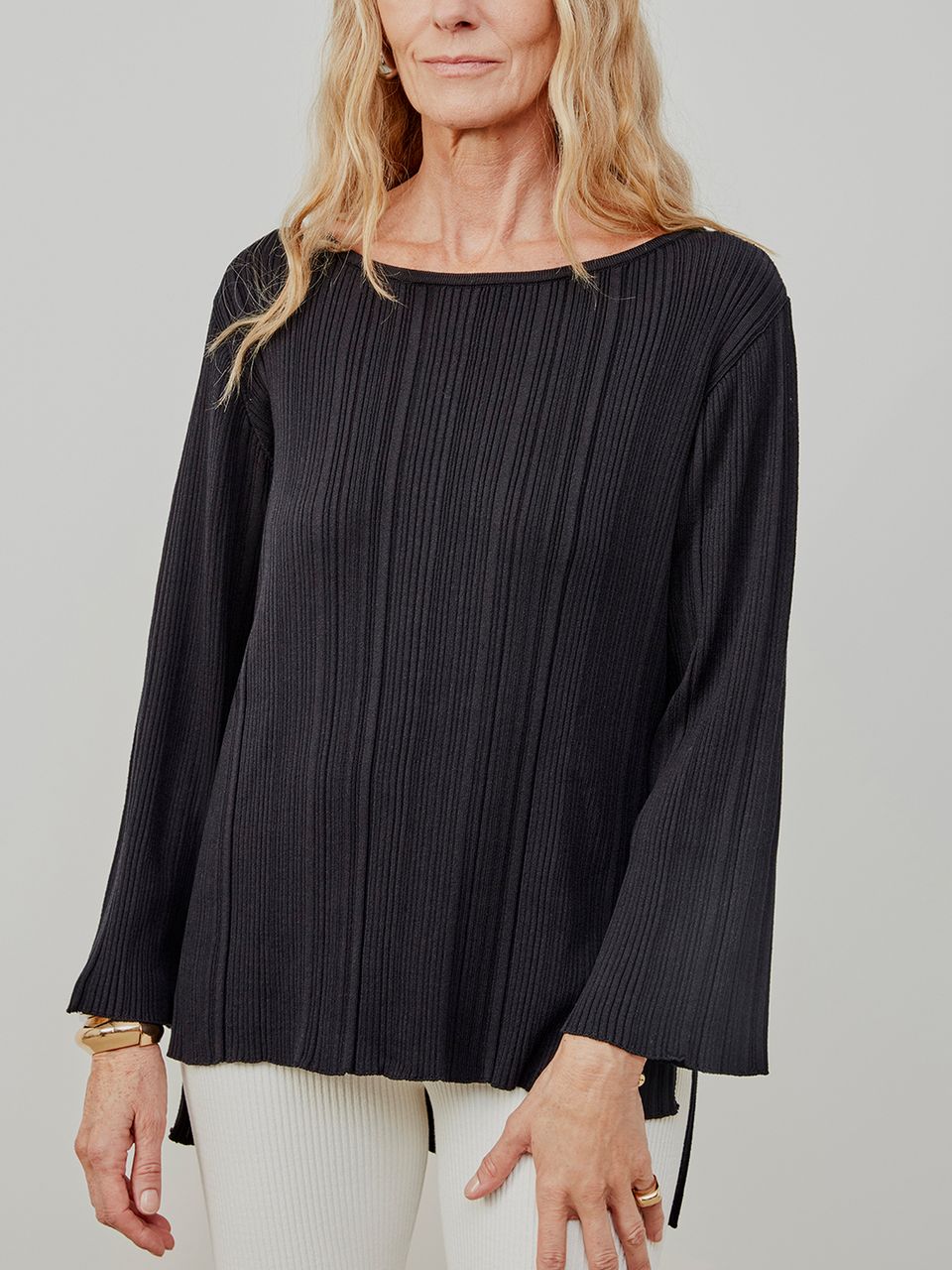 Blusa Canelada Leve Preto