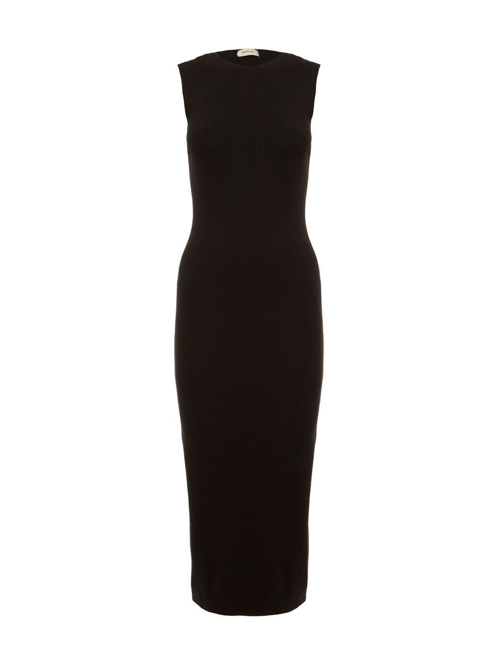 Anselmi — Vestido Midi Ajustado Preto