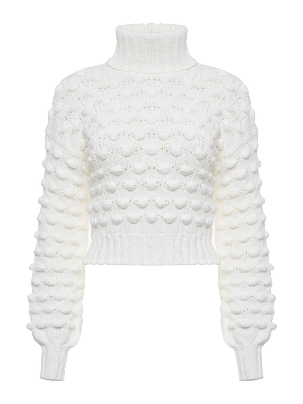 Anselmi — Suéter Maxi Pipoca Off white