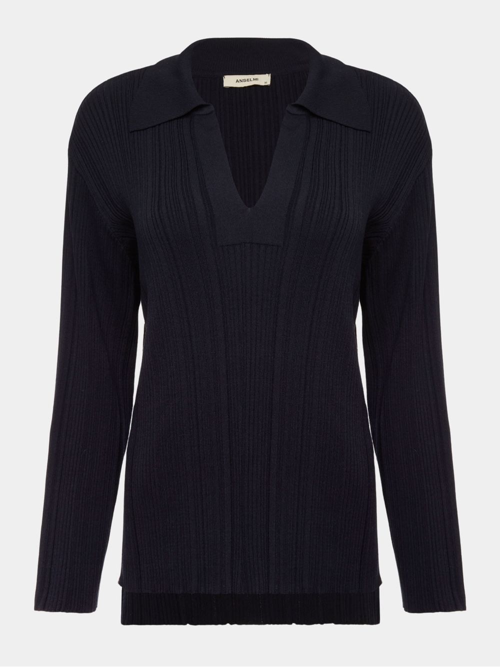 Anselmi — Blusa Gola Polo Azul Meia Noite