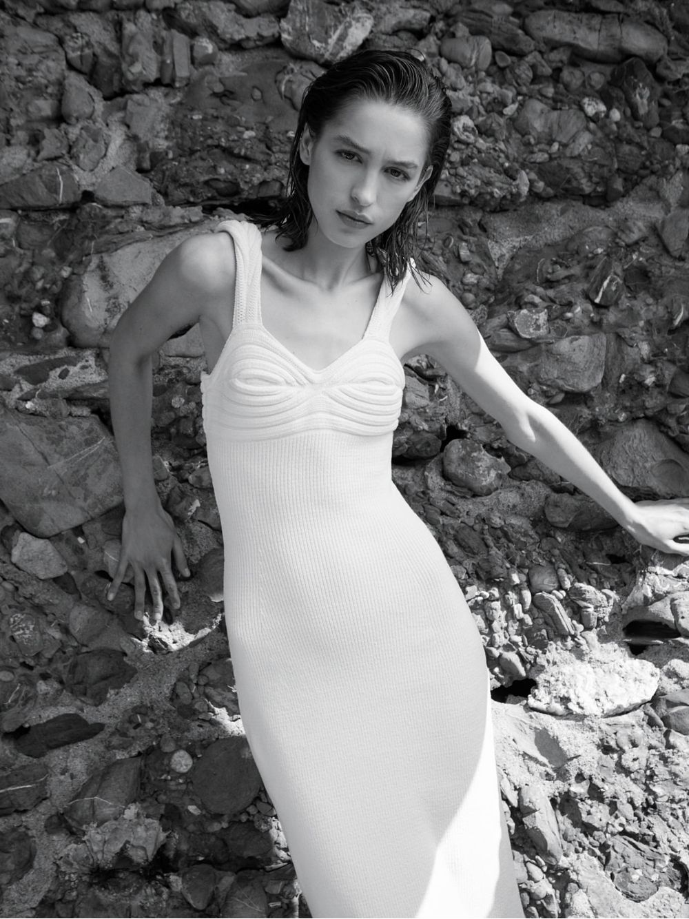 Anselmi — Vestido Concha Off White