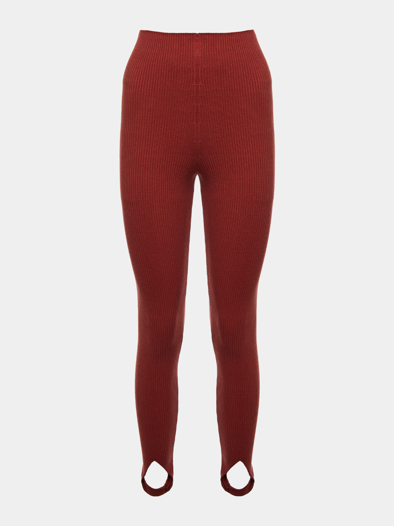 Calça Fuseau Canelada Ferrugem — Anselmi