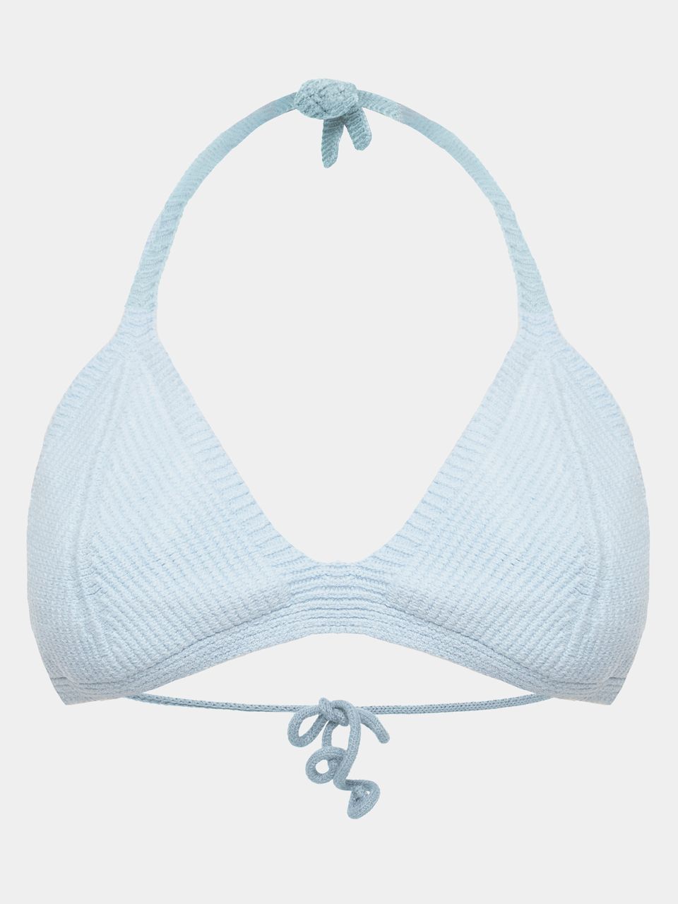 Top Frente Unica Azul Celeste