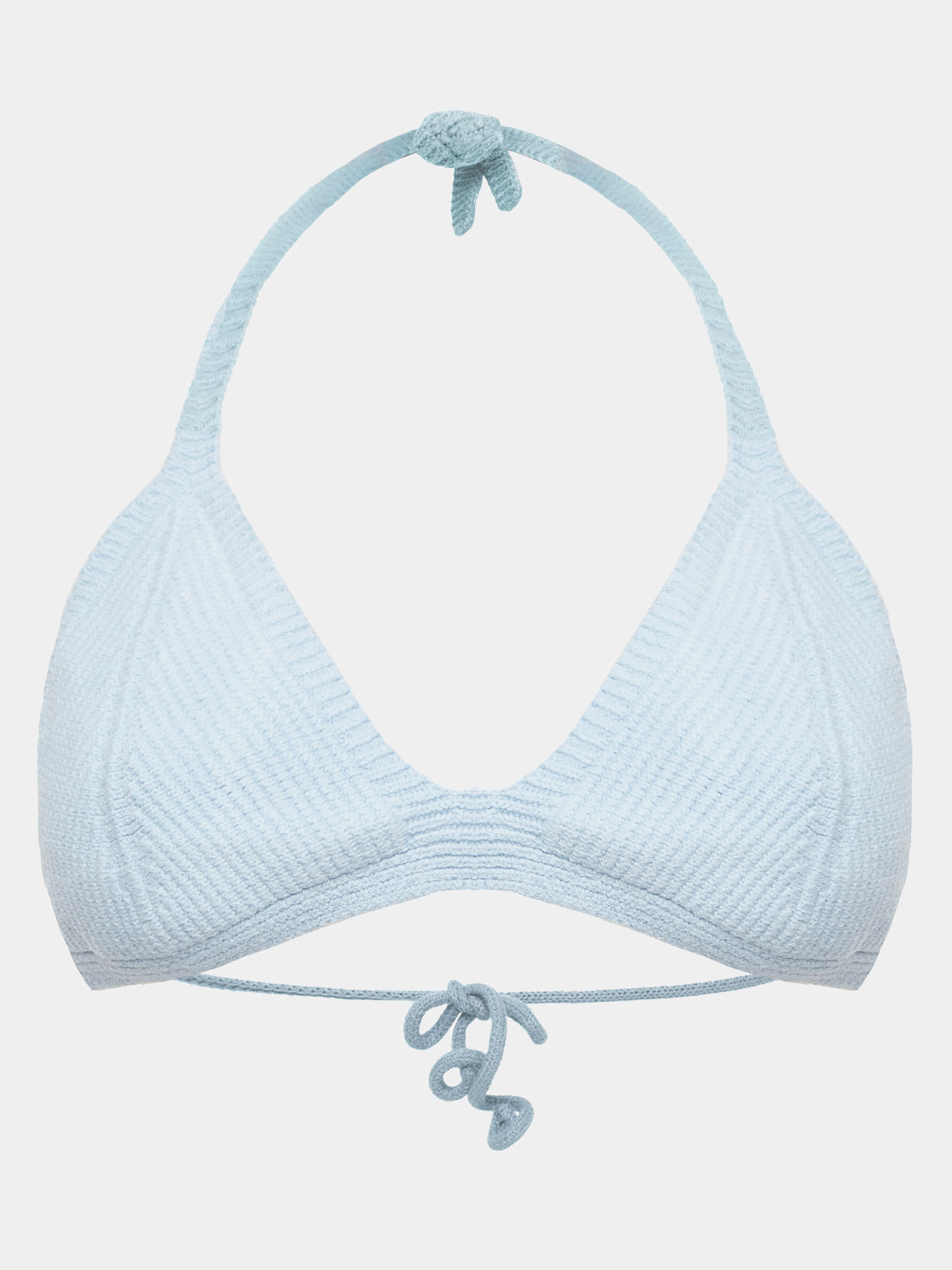 Top Frente Unica Azul Celeste — Anselmi
