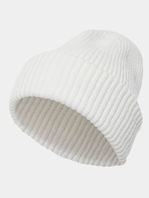 Gorro em Tricô Canelado Off White — Anselmi