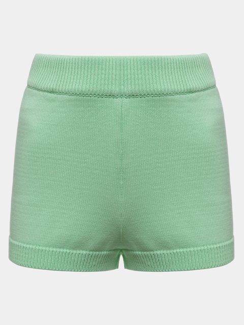 Short Curto em Tricô Limão — Anselmi