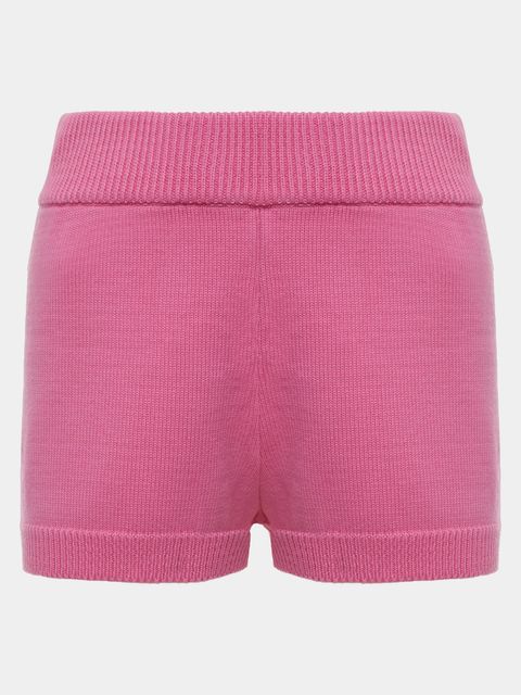 Short Curto em Tricô Rosa — Anselmi