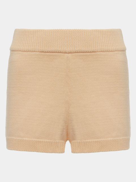 Short Curto em Tricô Amarelo — Anselmi