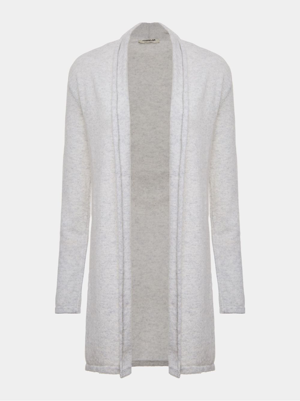 Anselmi — Casaco Cozy 100% Cashmere Italiano Cinza
