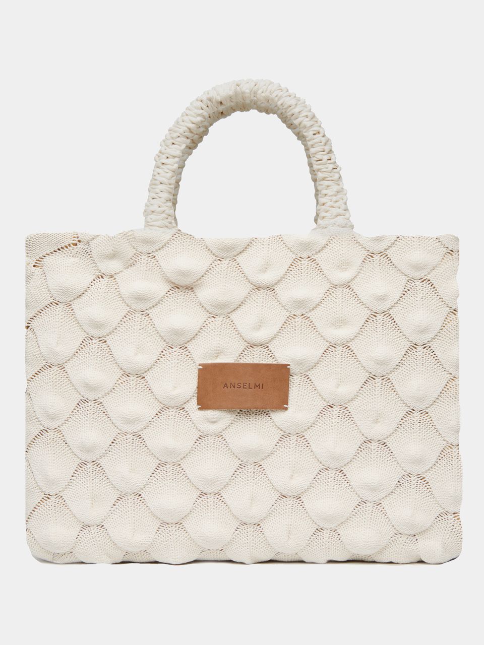 Bolsa Escama 38 X 37 Cm Cru