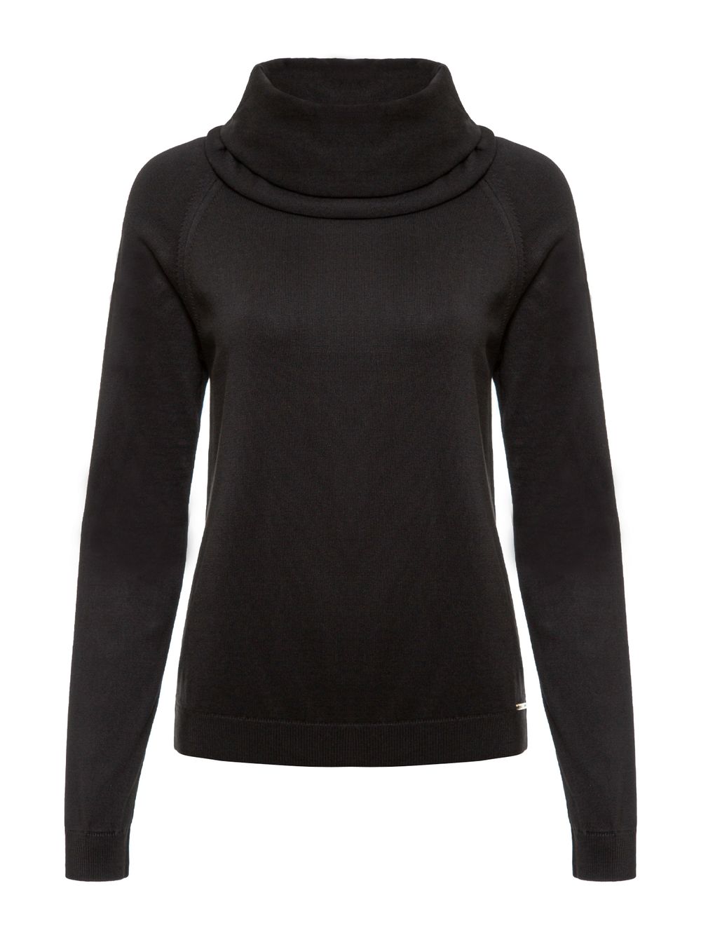 Anselmi — Blusa Básica com Gola Alta Preto