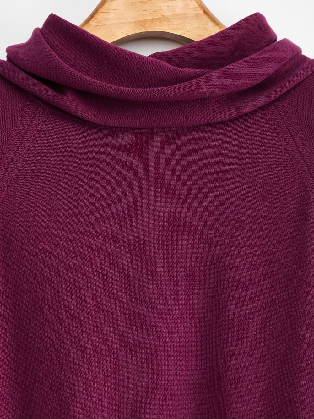 Anselmi — Blusa Básica com Gola Alta Beringela