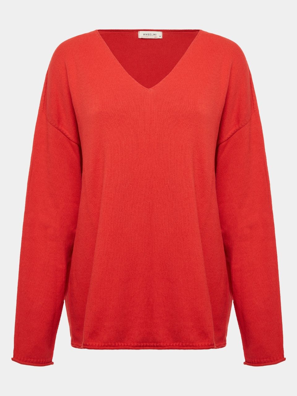Suéter Amplo 100% Algodão Vermelho